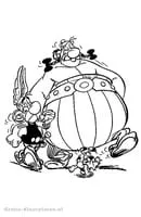 Astrix En Obelix kleurplaat 1